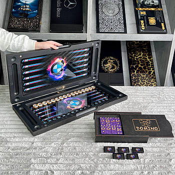 Подарунковий набір настільних ігор: Нарди + Доміно, арт 707004