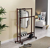 Плечики Спліт напольні подвійні, горіх, Арт.61729