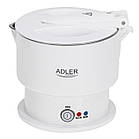 Силіконовий складаний електрочайник Adler AD 1377 White  — 0,6 л, 600 Вт, дорожній, фото 7