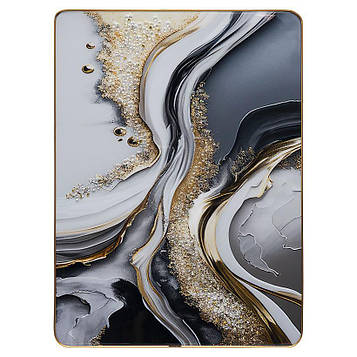 Картина з каменів для інтер'єру на стіну на кухню, спальню, зал, офіс 30х40см «Абстракція №-1»