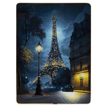 Картина з каменів для інтер'єру на стіну на кухню, спальню, зал, офіс 30х40см «Ейфелева вежа»
