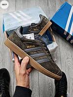 Чоловічі кросівки Adidas Gazelle Хакі Демісезонні кеди Адідас Газель