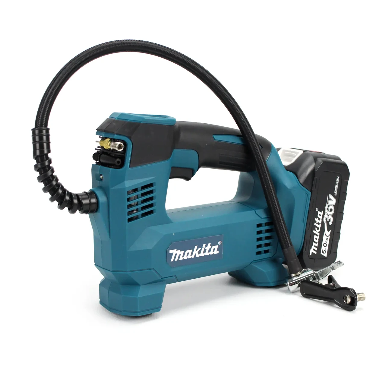 Акумуляторний автомобільний компресор Makita DMP180 (12 л/хв 36 V, 5 A), з LED-індикатором тиску