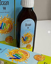 Вітаміни для дітей зі смаком апельсину Orzax Ocean VM Syrup, 150 мл, фото 3