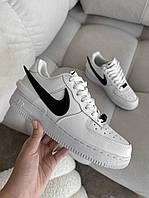 Білі шкіряні кросівки чоловічі Nike Air Force 1 SP Ambush Демісезонні кросівки Найк Аір Форс 1