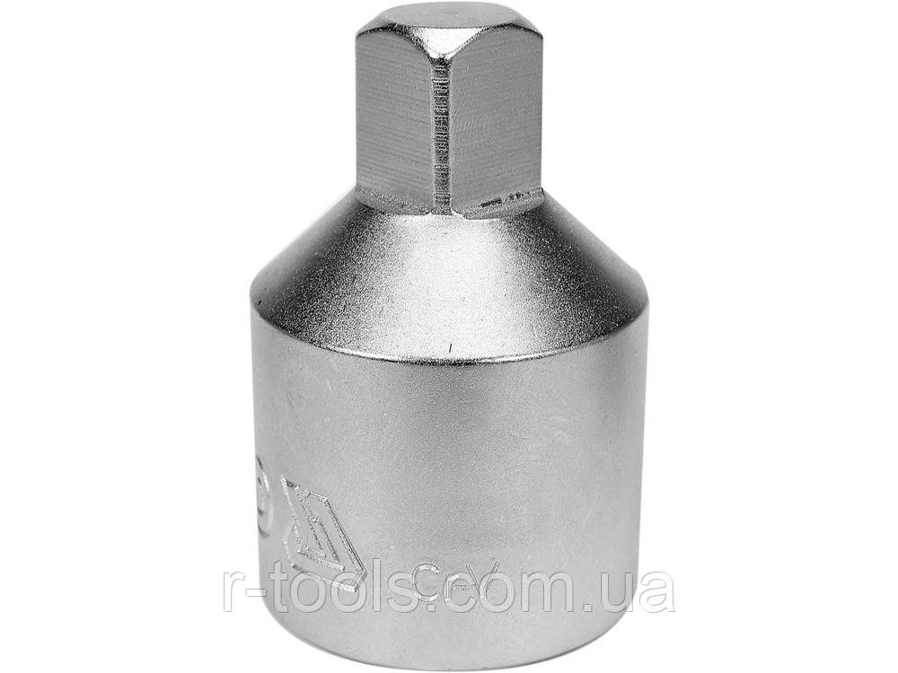 Перехідник для головок торцевих 3/8"(F) — 1/4"(М) 27 мм Yato YT-3853