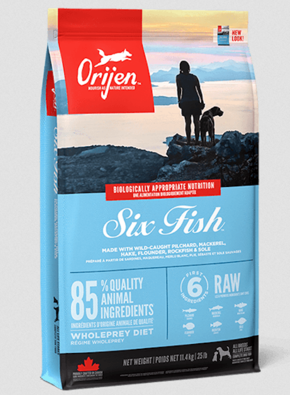 Orijen Six Fish Dogs 11,4 кг  корм для  собак (риба)