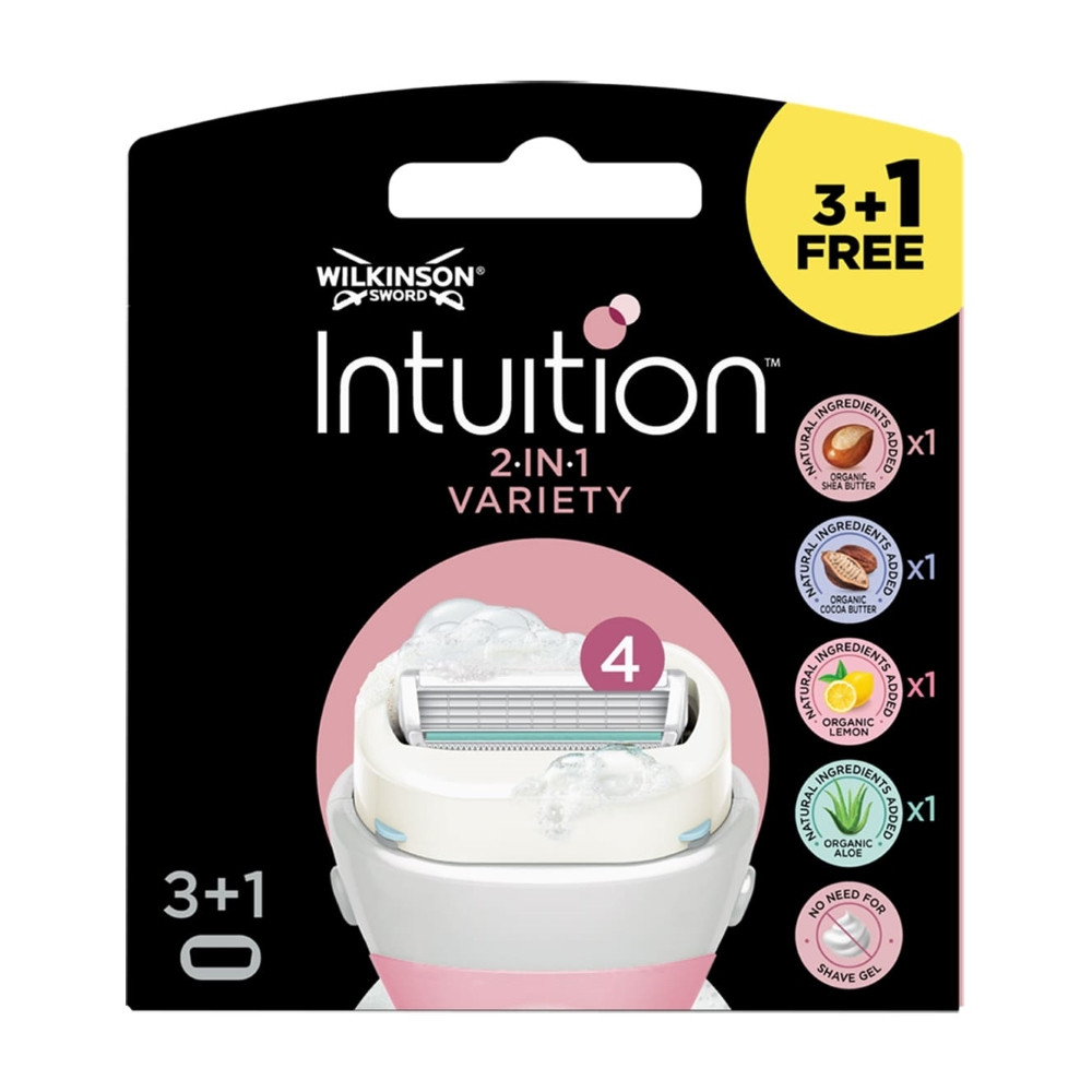 Змінні касети Wilkinson Intuition Variety 2 в 1 (3+1 шт.) 02758