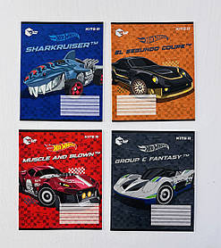 Зошит на 12 аркушів в косу лінію Hot Wheels (HW24-235) Kite