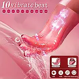 Жіноча секс-іграшка: 10-частотна вібрація, стимуляція клітора язиком, фото 4