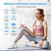 Luvan Wireless TENS&EMS Unit міостимулятор, 2-канальний незалежний електричний імпульсний масажер, 6 різ, фото 4