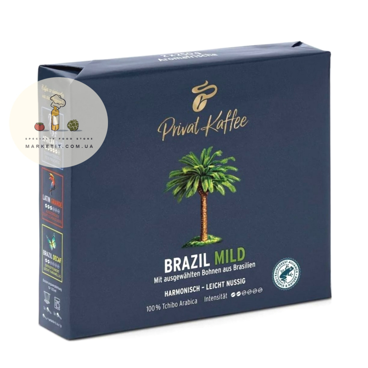 Кава мелена Tchibo Privat Kaffee Brazil Mild, 100% Арабіка 500 г.