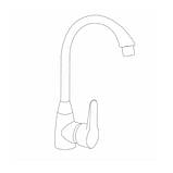 Змішувач для кухні Brinex 35B 007, фото 3