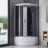 Гідромасажний бокс Lidz Tani SBM90x90.SAT.HIGH.GR, скло тоноване 4 мм, фото 11