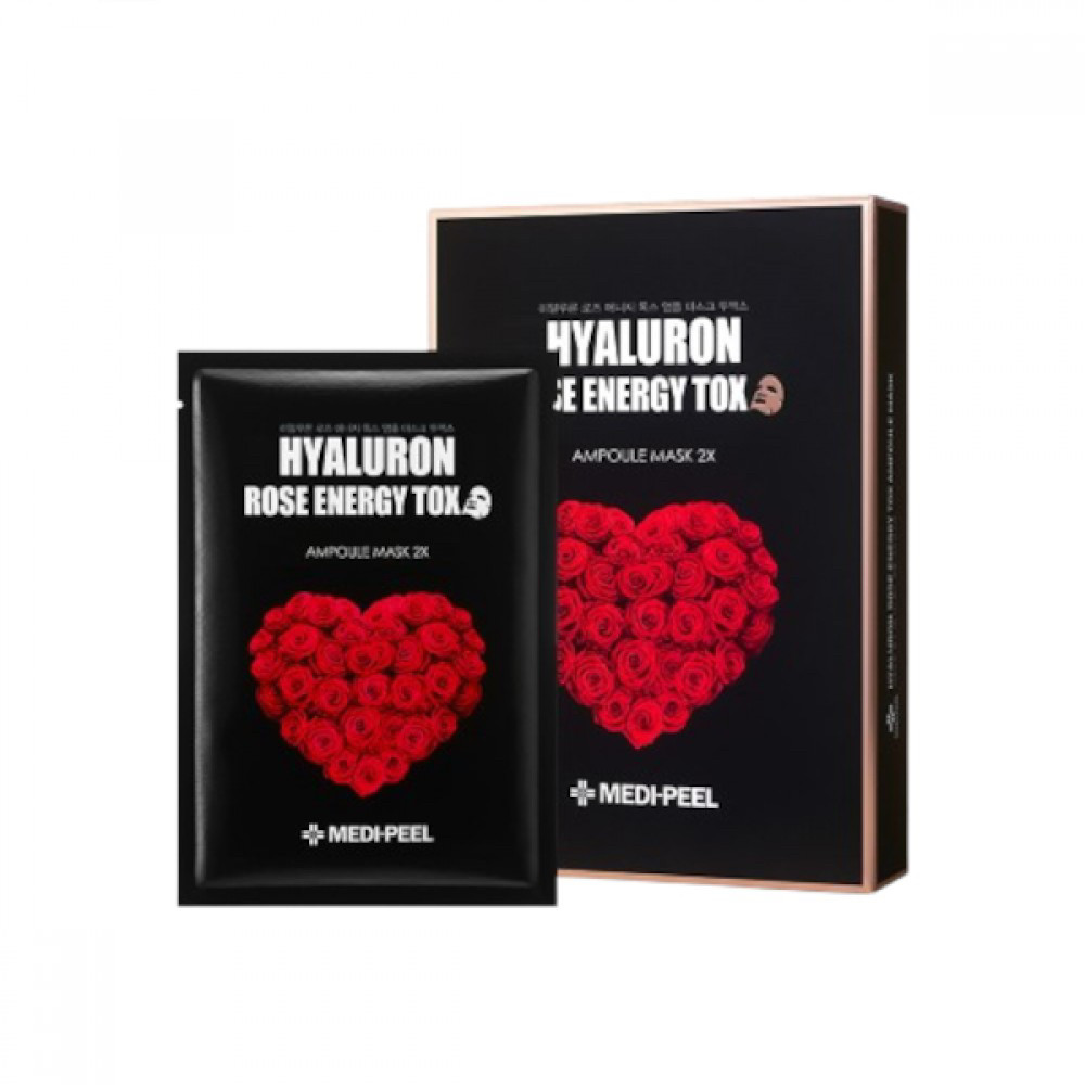 Омолоджувальна маска для обличчя з трояндою Medi-Peel Hyaluron Rose 1 шт, фото 1