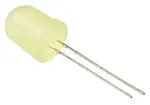 Світлодіоди 10 мм жовтий (напруга живлення 2-2,2 Вольт)
