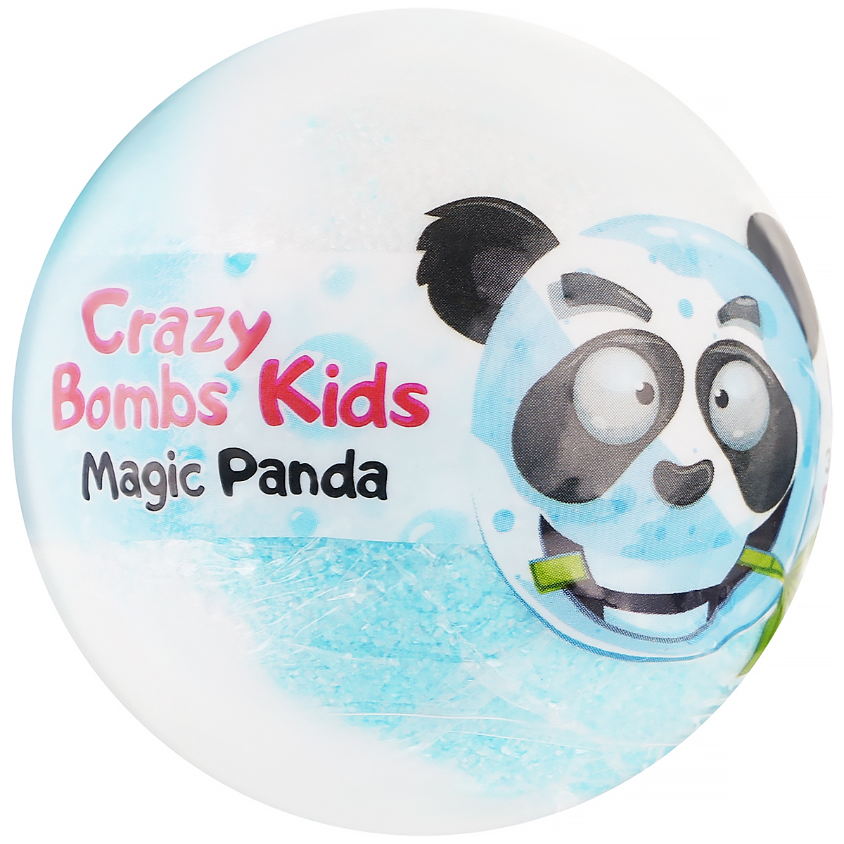 Бомба для ванн Rainbow Crazy Bombs Kids "Чарівна панда" з сюрпризом, 100г (блакитна), фото 1