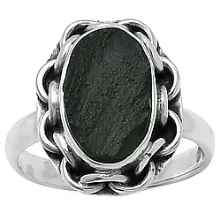 Тектит срібна каблучка, 0232ЛТ