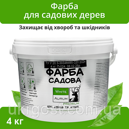 Фарба для садових дерев лікувально-захисна Aurum 4 кг, фото 1