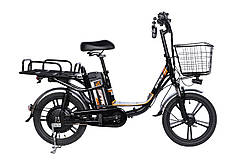 Велосипед з електроприводом 18" AL SPACE eELDORADO DD FR рама-15" 48B 15 А·год 500 Вт чорно-жовтогарячий 2025.Хіт!