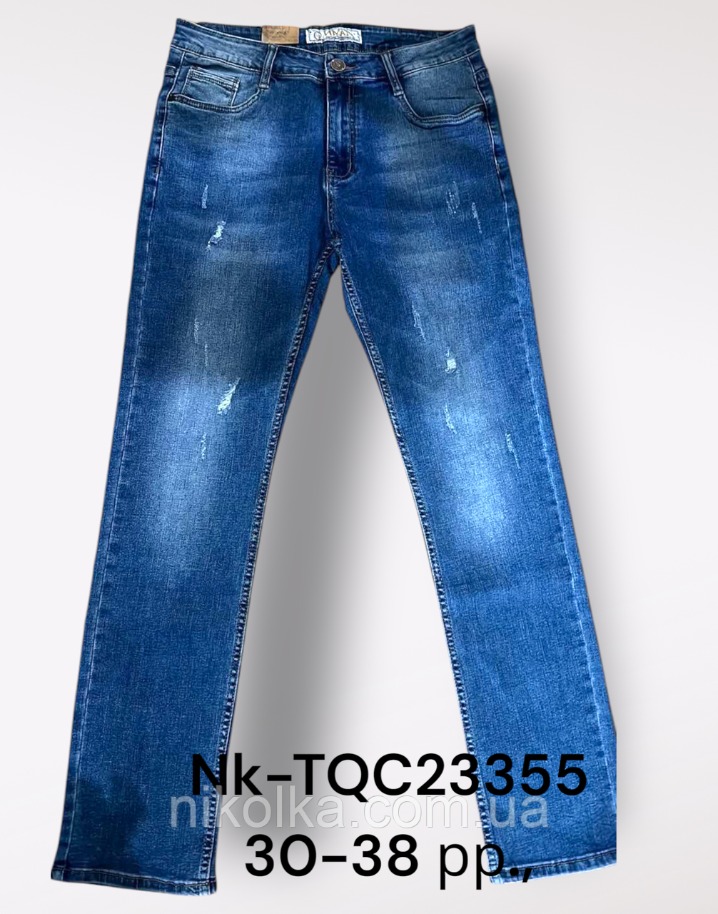 Джинси чоловічі оптом, 30-38 рр., арт. Nk-TQC23355, фото 1
