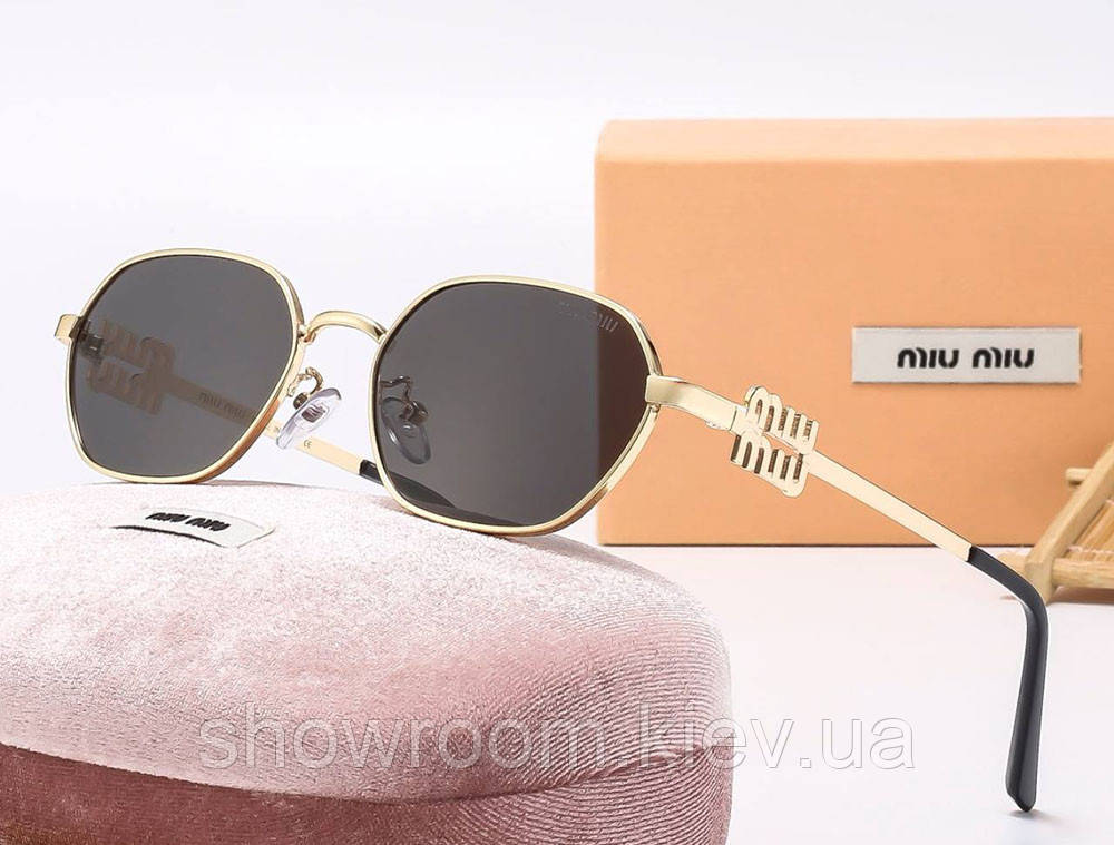 Жіночі сонцезахисні окуляри Miu (2121) grey