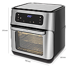 -11% Багатофункціональна електропіч PROFI COOK PC-FR 1200 H Hot Air Fryer (11л, 9 програм, 1500Вт, Німеччина), фото 3