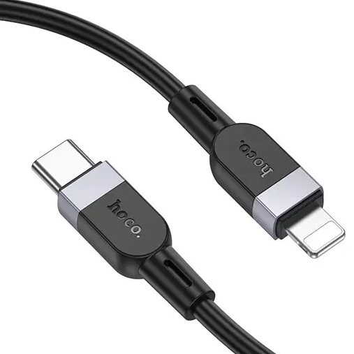 Кабель із швидкою зарядкою 2м Lightning Apple iPhone HOCO X109 Energy PD27W Чорний, фото 1