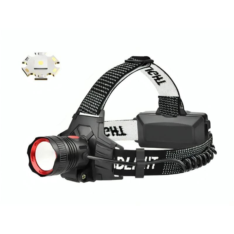 Налобний ліхтарик Police PL-177 TG LED Zoom акумуляторний 2x18650 Type-C Black (7_01823), фото 1