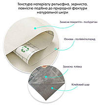 Самоклеюча екошкіра у рулоні 1.37*1m*0.5mm Молочний (D) SW-00001348, фото 4