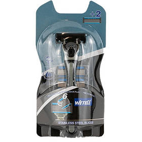 Станок для гоління +2 леза WETELL 3-75 (14201)