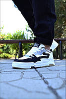 Білі чоловічі кеди на весну One Star WB, чорно-білі легкі кеди весна-літо.