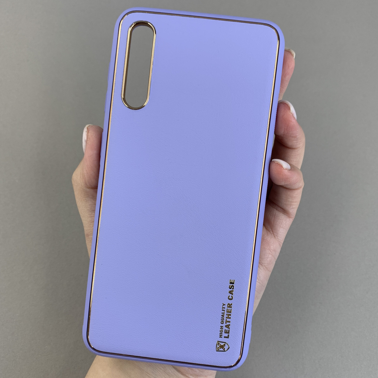 Чохол для Samsung Galaxy A50s шкіряний матовий чохол на телефон самсунг а50с бузковий u9h