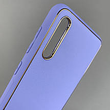 Чохол для Samsung Galaxy A50s шкіряний матовий чохол на телефон самсунг а50с бузковий u9h, фото 3