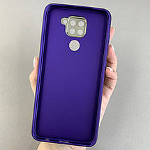Чохол для Xiaomi Redmi Note 9 шкіряний щільний матовий чохол на телефон сяомі редмі нот 9 фіолетовий l8f, фото 3