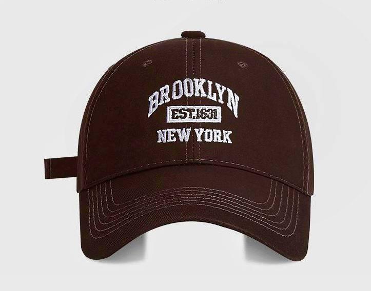 Стильна кепка-бейсболка "Brooklyn". Коричневий.