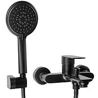 Змішувач для ванни з ручним душем Rea Mayson REA-B9634 black mat