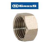 Заглушка 3/4" В нікельована Gross SF