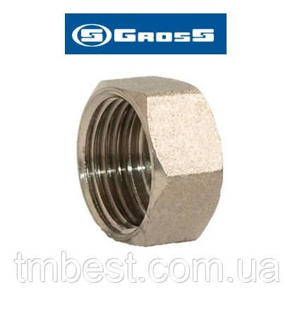 Заглушка 1/2" В нікельована Gross SF