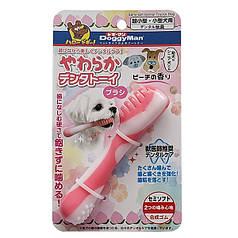 Іграшка для собак DoggyMan Toothbrush Semi-soft Dental Зубна щітка жувальна