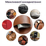 Самоклеюча екошкіра у рулоні 1.37х3м х 0.5мм Світло-коричневий SW-00001412, фото 6