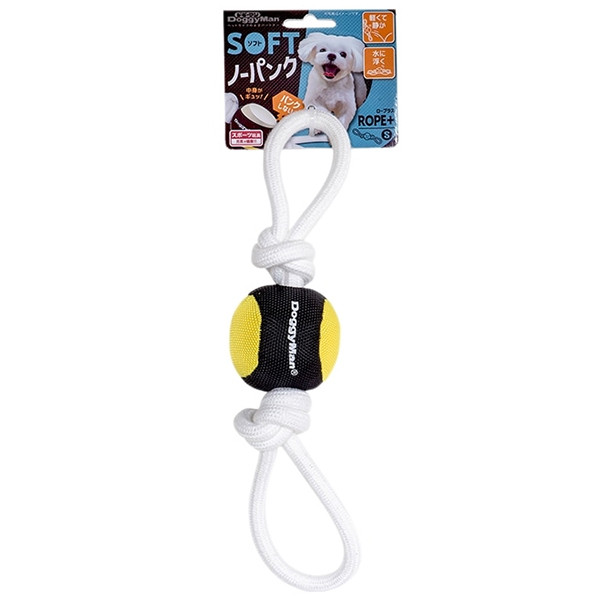 М'який м'яч з канатом DoggyMan Soft Ball Loop ДОГГІМЕН іграшка для собак