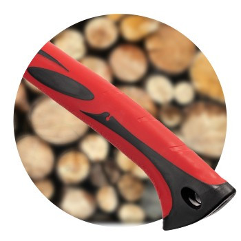 Колун кований 2500 г, ручка з фібергласу INTERTOOL HT-0273 Колун кований