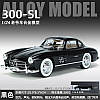 Класична модель металева "Mercedes 300SL 1956" чорний, фото 3