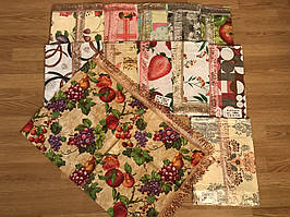 Скатертина пвх із торочками 110х140 (приблизно)