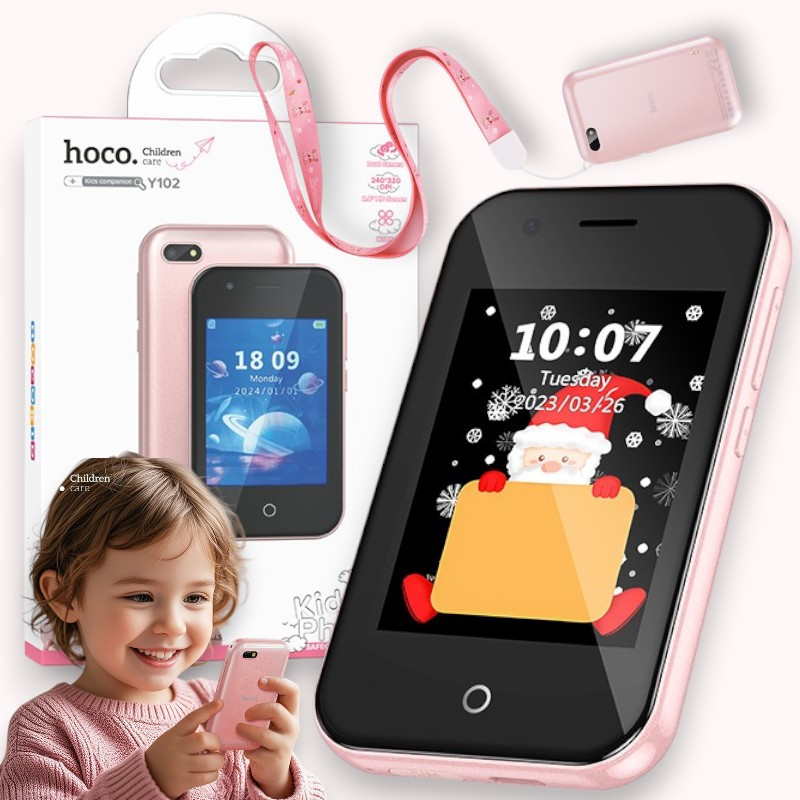 Дитячий мобільний телефон Hoco Y102 2.8” із SIM-картою та камерою Dual Camera HD children phone GSM 2G, 4GB