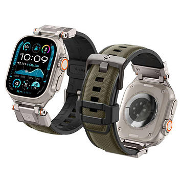 Ремінець Spigen для Apple Watch (49mm/46mm/45mm/44mm/42mm) - DuraPro Armor, Military Green (AMP09102)