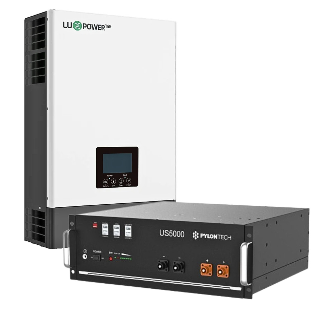 Комплект резервного живлення з інвертором Luxpower ECO Hybrid SNA 5000 WPV та акумулятором Pylontech US5000, фото 1