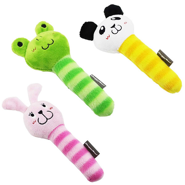Стік звірята DoggyMan Stick Animals ДОГГІМЕН м’яка іграшка з пищалкою для собак