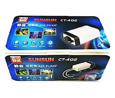 Компресор двохканальний SunSun CT-402 (2*168 л/год, 4 Вт) до 400 л